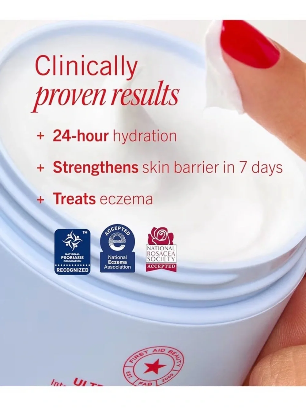 First Aid Beauty Ultra Repair Cream White with Red Text - Picture 6 of 13